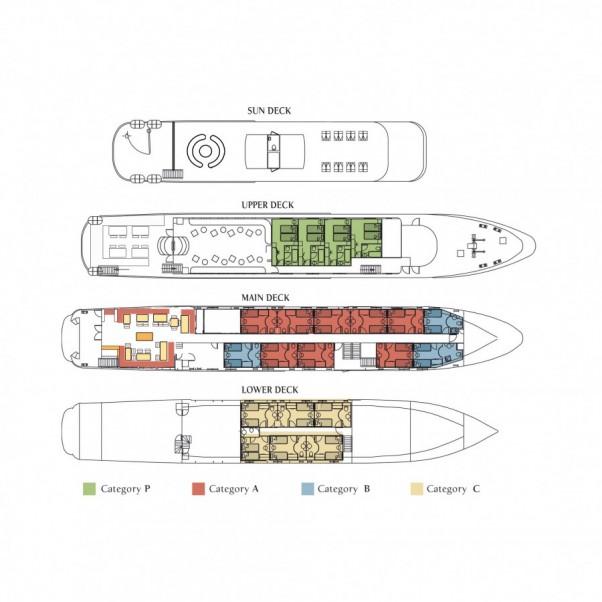 Harmony G Yacht Deck Plans